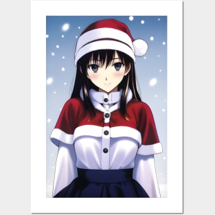 Santa Girl Posters and Art